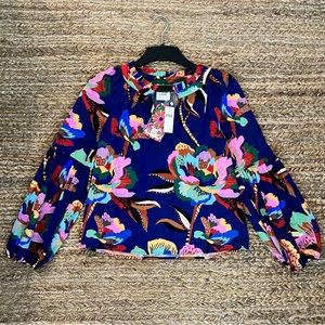 Farm Rio Floral Blouse NWT